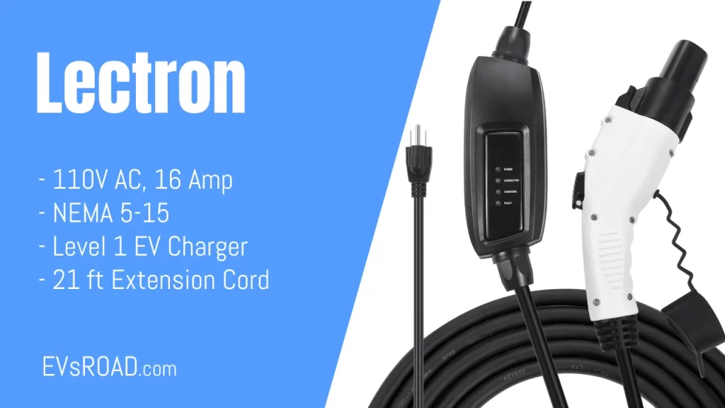 Lectron NEMA 5-15 Level 1 EV Charger