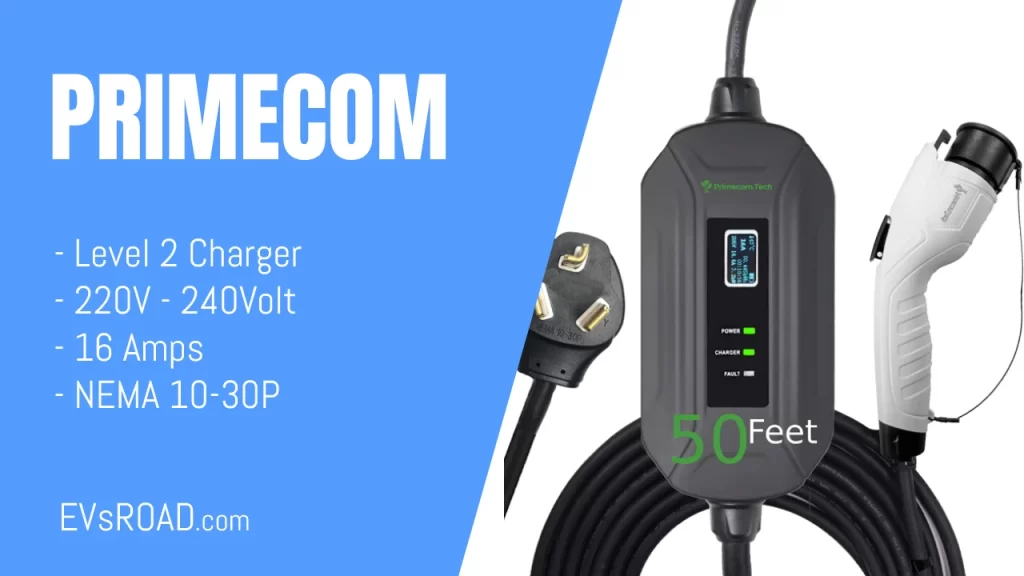 PRIMECOM Level 2 Electric Vehicle (EV) Charger