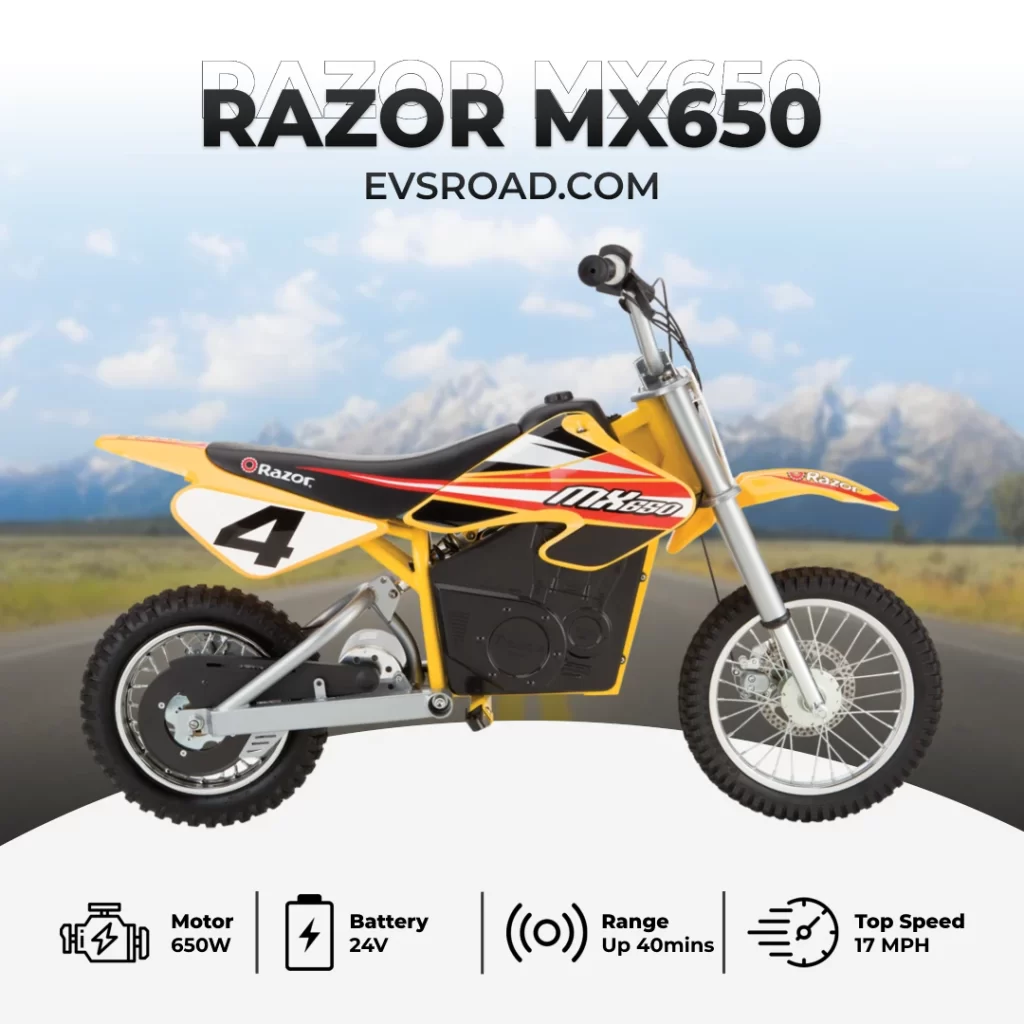 Razor MX650 Dirt Rocket Electric-Powered